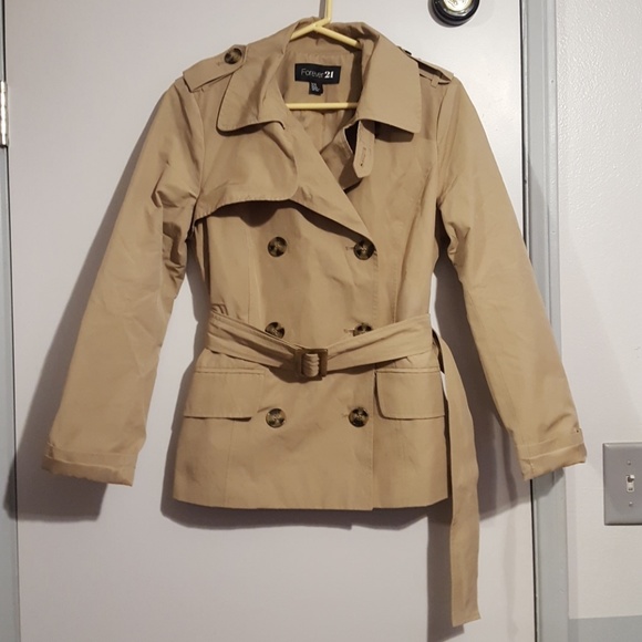 Forever 21 Jackets & Blazers - Forever 21 tan trench coat medium